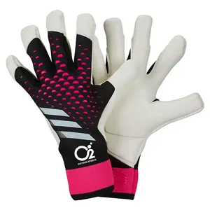 Sarung tangan kiper sepak bola, sarung tangan olahraga profesional kualitas terbaik nyaman sesuai desain Logo