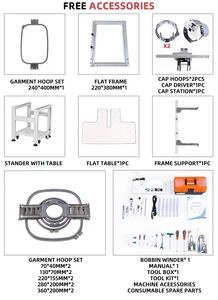 وصل المخزون الجديد ماكينة تطريز 6-Plus PR670E 15 إبرة جديدة مع طاولة أصلية - Product Image 4