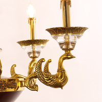 Lustre suspendu en laiton antique de luxe, style classique royal, haut de gamme, élégant, de la marque Jewellerytop