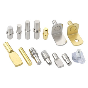 Supports en acier en forme <span class=keywords><strong>de</strong></span> 7 pour étagères en verre, supports <span class=keywords><strong>de</strong></span> cloison réglables pour armoires <span class=keywords><strong>et</strong></span> placards, <span class=keywords><strong>fixation</strong></span> - Product Image 1