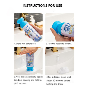 Oem fabbrica all'ingrosso di scarico serpente fogna tubo di scarico schiuma pulitore Spray schiumogeno personalizzato <span class=keywords><strong>per</strong></span> lo scarico del lavandino - Product Image 2