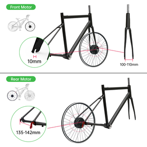<span class=keywords><strong>Kit</strong></span> de Conversión de Motor de Cubo Trasero para Bicicleta Eléctrica de 20'', 24'', 26'', 27.5'', 28'', 29'' Pulgadas y 700c, Bicicleta Eléctrica de 250w, 350w, 500w - Product Image 4