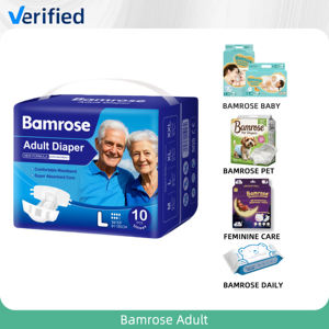 Pannolini per adulti usa e getta Bamrose ecologici con elevata assorbenza, protezione contro le perdite, componenti biodegradabili e vestibilità sicura - Confezione da 3+ - Product Image 2