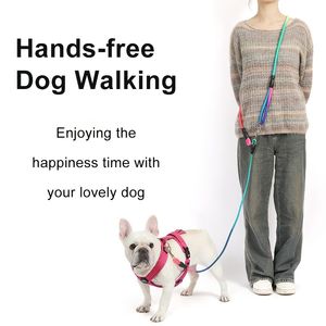 Adjustable Hands Free <b>Dog</b> <b>Leash</b> Crossbody Pet Lead Soft Durable Adjustable Strap for Daily Walking - Product Image 2