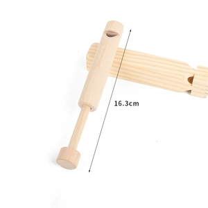 Sifflet en bois uni en gros, fait main, fournitures d'artisanat pour les jeux d'enfants - Product Image 3
