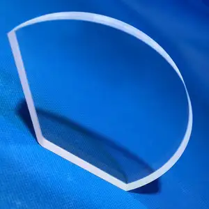Wholesale Custom Of Various Sizes Of High Purity Sapphire Fan-shaped Quartz Glass