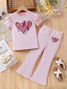 Stok musim panas 3 4 5 6 7 8 tahun balita setelan celana anak-anak memakai grosir anak-anak perempuan pakaian mode pakaian untuk anak perempuan Set - Product Image 4