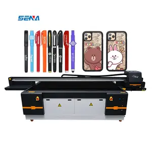 3D LED Auto 2513 tinta grande UV impresora plana para caja de teléfono móvil botella de vino termo taza caja de embalaje soporte personalización