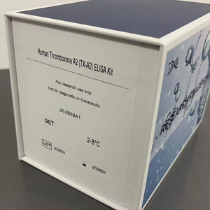 Kit ELISA para <span class=keywords><strong>Tromboxano</strong></span> <span class=keywords><strong>A2</strong></span> Humano (TX-<span class=keywords><strong>A2</strong></span>) para Uso en Investigación, para Medir Niveles de TX-<span class=keywords><strong>A2</strong></span> en Suero, Plasma y Fluidos Biológicos - Product Image 1
