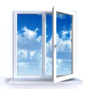 French Style Design UPVC Windows Double Glazing Swing PVC Casement Window