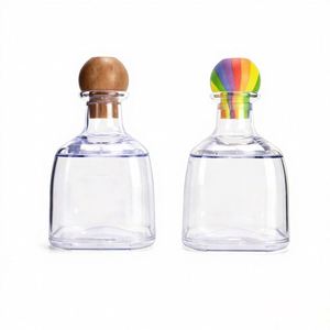 375ml Mini Tequila & Wine <b>Bottle</b> Wine Plastic Cups Modern <b>Cork</b> Stopper and Direct Drinking Feature - Product Image 4