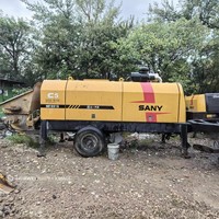Pompe à béton diesel sur remorque Sany HBT8018C-5S, débit de 85 m3/h, haute pression de 18 MPa, puissance de 180 kW pour les projets de construction