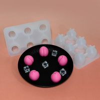 Moule à glace en forme de pêche, moule à glaces maison DIY, réutilisable, idéal pour faire des glaces pour desserts d'été.