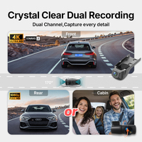 Sıcak Satış 4K FHD Gizli Araç İçi Siyah Kutu Video Kaydedici Çift Kameralı WiFi ve Su Geçirmez BMW için Dashcam