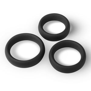 למעלה איכות רך סיליקון שחור פין טבעת עיכוב שפיכה זין טבעות קטן צעצועי מין לגברים זכר מוצרי סקס באינטרנט חנות - Product Image 4