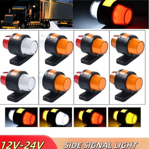 Nouveau feu de position latéral LED Double face 12-24V avec rouge + jaune et blanc + jaune pour camion pour Scania Man Mercedes pour <span class=keywords><strong>Volvo</strong></span> Logo - Product Image 6