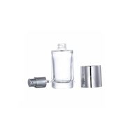 Atomiseur de parfum miniature en verre transparent de 20 ml, vide, rechargeable, portable, vaporisateur de parfum à fine brume pour les voyages