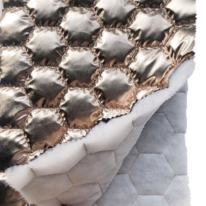 Tela de Chaqueta Acolchada de Algodón con Estampado de Papel de Aluminio, Metálica, de Moda - Product Image 6