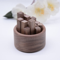 Diffuseur d'huiles essentielles en bois massif naturel, pour la maison, le spa, la salle de yoga, diffuseur de parfum minimaliste en bois, base en bois, artisanat en bois
