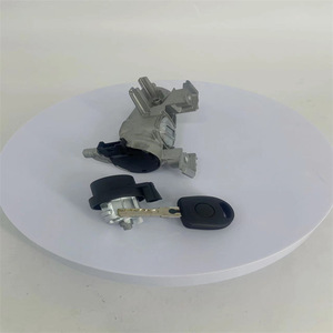 Ensemble de cylindres de serrure de contact Volkswagen 1K0905851B, base en aluminium avec clé pour Sagitar Golf - Product Image 5