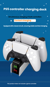 Base de Carga Universal para Juegos: Cargador LED Rápido para Controles PS5 DualSense, PS5 <span class=keywords><strong>Pro</strong></span> <span class=keywords><strong>DualShock</strong></span>, PS5 Slim - Product Image 6