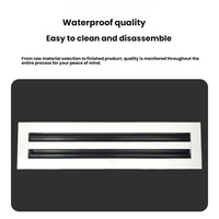 Diffuseur linéaire en aluminium réglable pour grille d'aération, facile à nettoyer, pour système de ventilation de retour d'air CVC au plafond, au mur ou au sol