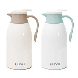 Carafe à café isotherme Oudon moderne et écologique à double paroi en verre, 1L/1,5L, extérieur en plastique certifié LFGB/CE, pour usage en café - Product Image 1