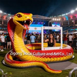 Op Maat Gemaakte Kunstmatige Realistische Animatronic <span class=keywords><strong>Snake</strong></span> Modellen Siliconen Materiaal Voor Avonturenpark Outdoor Kleuterschool Dierentuin Park - Product Image 3
