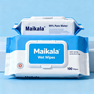 Toallitas húmedas para bebés con diseño personalizable, toallitas húmedas seguras para bebés, tejido húmedo de agua pura - Product Image 3