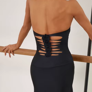 Traje <span class=keywords><strong>de</strong></span> Danza Latina Popular con Falda y Leotardo <span class=keywords><strong>para</strong></span> Samba, <span class=keywords><strong>Tango</strong></span>, Rumba, Chachachá, <span class=keywords><strong>para</strong></span> Mujeres, <span class=keywords><strong>para</strong></span> Competencia y Entrenamiento - Product Image 6