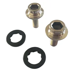 M8 Mountain Bike Anodized Crank set Bolts Bicycle Central Axle Bolts Bottom Bracket screws Inner Hexagonal Square Hole