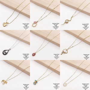 สร้อยคอสแตนเลส250922 Xuping <span class=keywords><strong>ttm</strong></span> สร้อยคอชุบทอง14K หลายสไตล์สำหรับผู้หญิงสร้อยคอเครื่องประดับแฟชั่น - Product Image 5