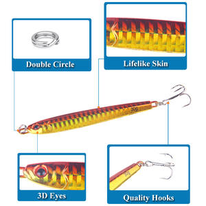 Señuelo de Pesca Jigging de 30g y 90mm, Cebo Artificial Láser para Pesca en Mar y Agua Dulce, Aparejos para Lubina - Product Image 3