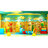Installations jeu d'expansion de filet d'escalade pour enfants mur d'escalade pour aire de jeux intérieure