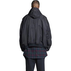 하이 퀄리티 사용자 정의 겨울 코트 대표팀 Ma-1 남성 폭격기 재킷 봄버 레이싱 블랙 재킷 - Product Image 6