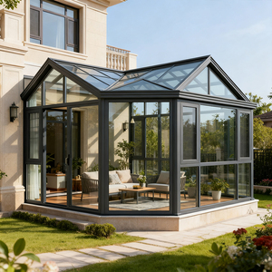 Villa moderne personnalisée avec <span class=keywords><strong>solarium</strong></span> rétractable, véranda en aluminium 4 saisons, alimentée à l'énergie solaire, écologique, pergola extérieure - Product Image 5