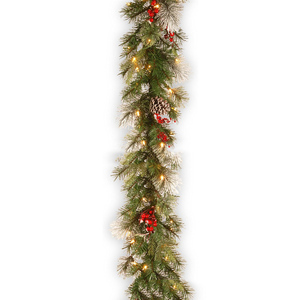 Factory <b>Christmas</b> Red Fruit Vine Eco-Friendly Luxury LED 180cm/2.7m Pre-Lit <b>Garland</b> <b>Christmas</b> <b>Decorations</b> - Product Image 3