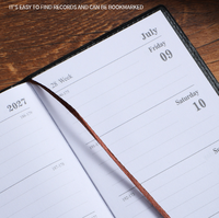 Cuadernos 2027 Wochenplaner Notizbuch Premium Goldfolie Terminplaner A6 120 Seiten Notizblock Geschäftsgeschenke