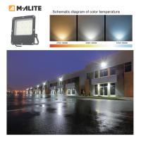 Projecteur LED étanche IP66 IK08 en aluminium moulé sous pression 180LmW AC85-305V pour l'éclairage des parkings, des places et des cours