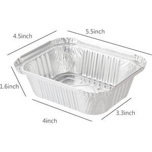 Full-size Disposable Silver Pulp Moulded Food <b>Container</b> Turkey Baking Bowl Aluminum <b>Foil</b> PP Plastic Lid Food Grade - Product Image 2