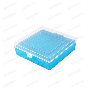 Caja de Tubos de Criopreservación de Plástico, Policarbonato Reutilizable, Contenedor de Almacenamiento de Muestras con 25, 36, 50, 81 y 100 Compartimentos - Product Image 3