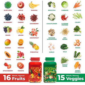 Suplementos Alimenticios Vegetarianos de Superalimentos Orgánicos de Marca Privada OEM, Cápsulas de Frutas y Verduras, Aumentan la Energía, Desintoxican, para Adultos - Product Image 3