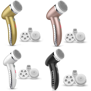 4 In 1 Sonic Vibration <span class=keywords><strong>Mini</strong></span> Face Cleaner pulizia profonda dei pori massaggio elettrico per il viso spazzola per la pulizia del viso impermeabile - Product Image 6