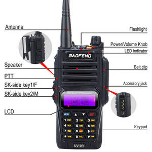 <span class=keywords><strong>BF</strong></span> <span class=keywords><strong>UV9R</strong></span> banda dual 136MHz 430MHz radios prácticas jamón IP67 bidireccional Baofeng UV 9r pro walkietalkie radio portátil Walkie Talkie - Product Image 4