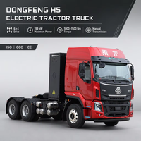 Camion tracteur électrique poids lourd Dongfeng H5 6x4 Euro 5, nouveau fourgon à toit haut, simple cabine, boîte de vitesses FAST