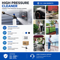 Nettoyeur haute pression industriel 2000W pour usage domestique et professionnel, nettoyeur de voitures à eau froide pour fenêtres et sols
