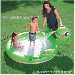 Inflatable Swimming Pool For Kids With Water Slide Outdoor Play Pool PVC Material Family Use - Product Image 4
