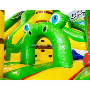 Gmy inflatables cá sấu Thế Giới <span class=keywords><strong>Bounce</strong></span> House <span class=keywords><strong>Combo</strong></span> castillo con tobogan inflable rừng <span class=keywords><strong>Inflatable</strong></span> lâu đài bouncy với Slide - Product Image 4