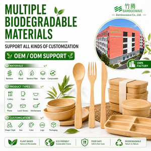 Fabricante de Cubiertos de Bambú con Certificación FSC, Juego de Tenedores, Cucharas y <span class=keywords><strong>Cuchillos</strong></span> Desechables con Logotipo Personalizado para Compradores Globales de Servicios de Alimentación - Product Image 5