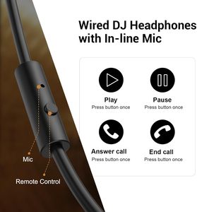 Auriculares DJ con Cable Yuou, Resistentes al Agua IPX-3, Portátiles, con Cable de 3.5mm y 6.35mm para Grabación, DJ y Móviles - Product Image 2